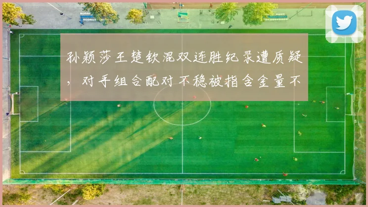 孙颖莎王楚钦混双连胜纪录遭质疑,对手组合配对不稳被指含金量不足